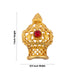 Half Vairamudi Crown - 1 x 0.5 Inch | Gold Polish & Single Stone Kireedam/ Kiridam/ Mukut for Deity - Head & Face Accessories