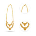 Gold Polish Necklace - 2.5 Inches | 2 Line Artificial Jewellery/ Gold Polish Jewelry For Ethnic Wear & Deity - Ethnic Wear Accessories
