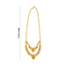 Gold Polish Necklace - 2.5 Inches | 2 Line Artificial Jewellery/ Gold Polish Jewelry For Ethnic Wear & Deity - Ethnic Wear Accessories