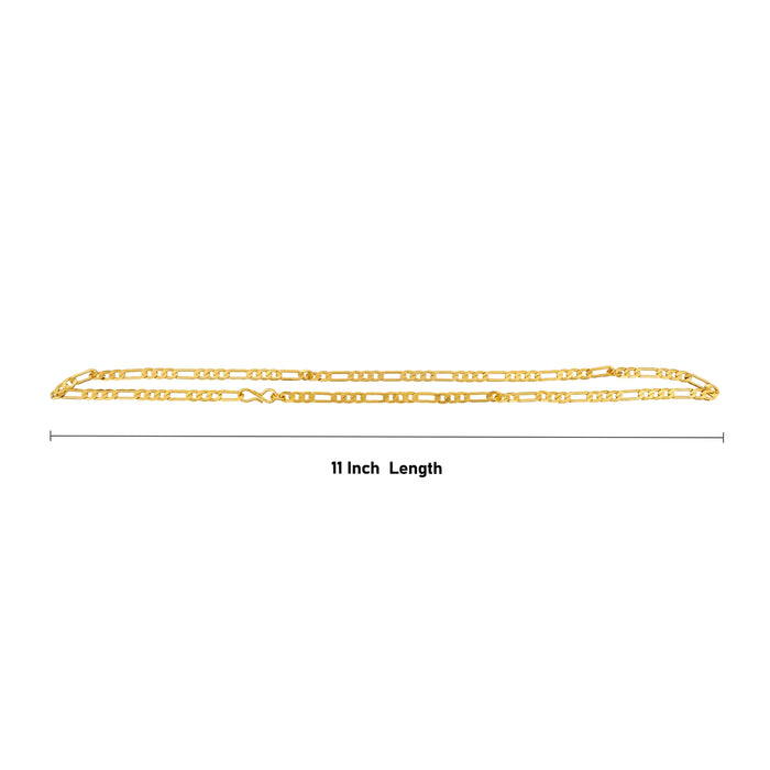 Gold Polish Chain - 11 Inches | Gold Polish Jewellery/ Artificial Jewelry for Men & Women