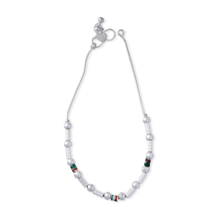 Kolusu Pair | Payal Anklet/ White Metal Designer Anklet Jewelry/ Foot Anklet for Women - Ethnic Wear Accessories