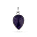 Amethyst Pendant - 2 x 1.5 Inches | Amethyst Locket/ Amethyst Stone Dollar for Men & Women - Mala & Pendant
