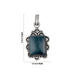 Jade Pendant - 2 x 1.5 Inches | Jade Locket/ Jade Stone Dollar for Men & Women - Mala & Pendant