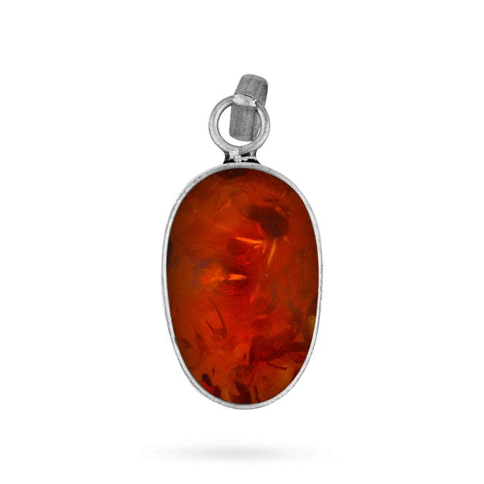 Carnelian Pendant - 2 x 1.5 Inches | Carnelian Locket/ Carnelian Stone Dollar for Men & Women - Mala & Pendant