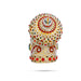 Andal Crown - 5 x 5 Inches | Multicolour Stone Kireedam/ Mukut/ Kiridam for Deity - Head & Face Accessories