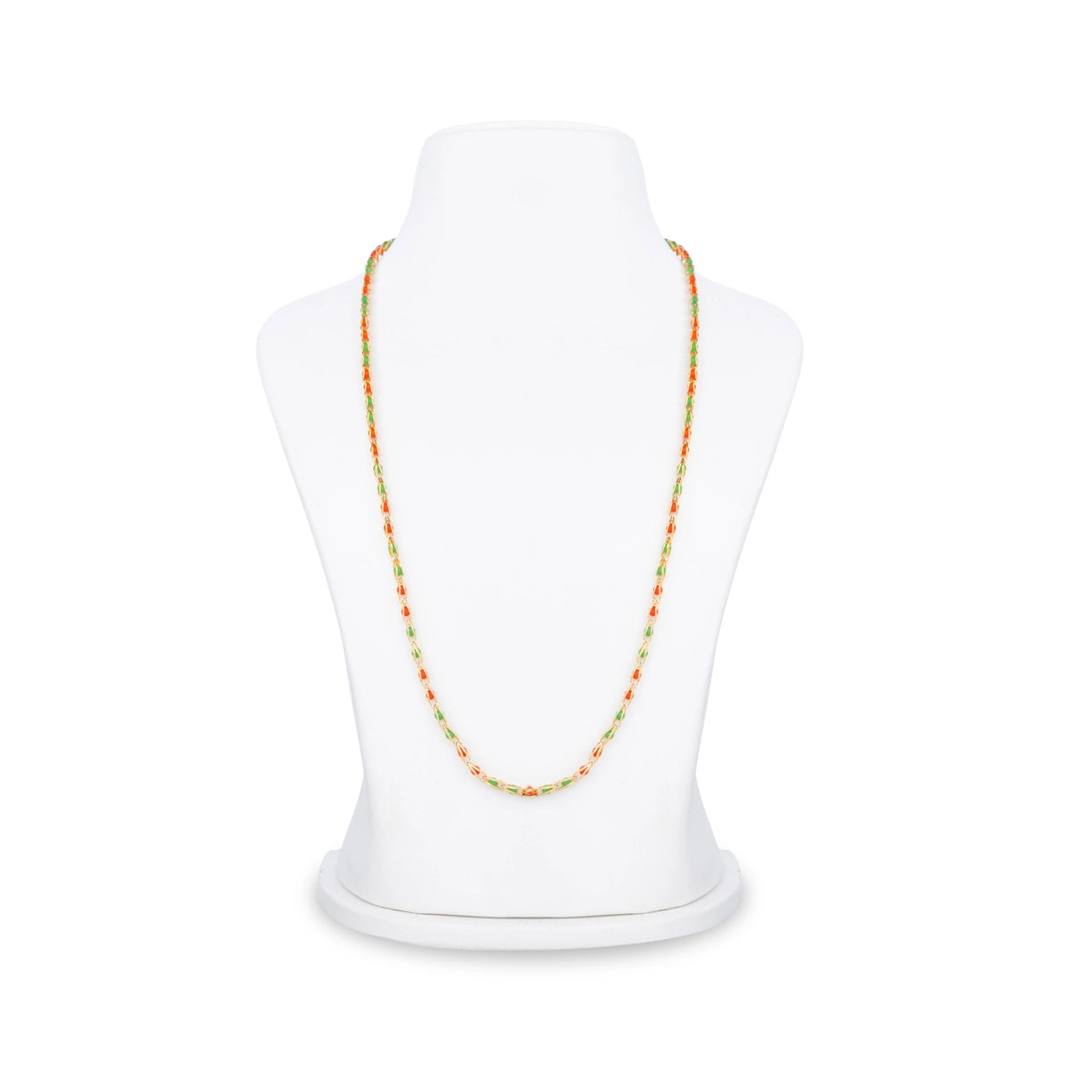Giri - Gold Polish Chain With Colour Beads | Artificial Jewellery ...