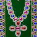 Muthangi Stone Jewellery - 28 x 16 Inches | Velvet With Multicolour Artificial Jewelry/ Stone Haram for Deity - Neck & Body Accessories
