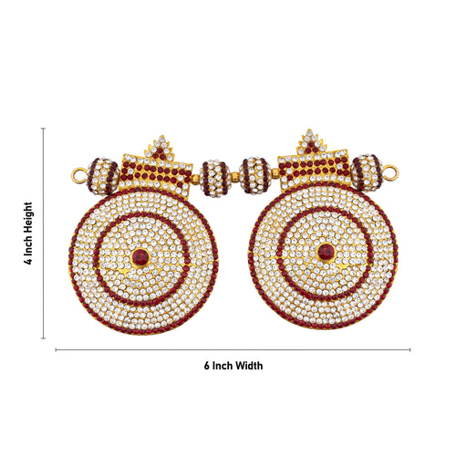 Mangal Sutra - 4 x 6 Inches | Artificial Jewellery/ Stone Mangala Sutra/ Thali Mangalsutra for Deity - Neck & Body Accessories