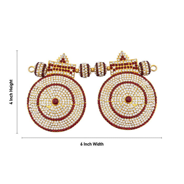 Mangal Sutra - 4 x 6 Inches | Artificial Jewellery/ Stone Mangala Sutra/ Thali Mangalsutra for Deity - Neck & Body Accessories