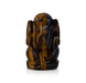 Tiger Eye Stone Ganesh Murti - 2 x 1.25 Inches | Tiger Eye Gemstone Ganpati Idol/ Ganpati Murti for Worship - Sphatik & Semi Precious Stone Murties
