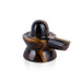 Tiger Eye Stone Shiv Ling Murti - 1.5 x 2 Inches | Tiger Stone Eye Shiva Lingam Statue/Shiv Ling Idol for Pooja - Sphatik & Semi Precious Stone Murties