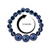 Blue Evil Eye Bracelet - 2.5 Inches | Chain Type Evil Eye Bead Bracelet/ Evil Eye Hand Bracelet for Women - Bracelet