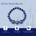 Blue Evil Eye Bracelet - 2.5 Inches | Chain Type Evil Eye Bead Bracelet/ Evil Eye Hand Bracelet for Women - Bracelet