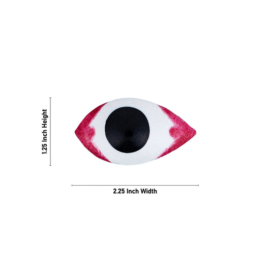 Eye Pair - 1.25 x 2.25 Inches | Chakshu/ God Idol Netra/ Amman Kanmalar/ Goddess Netra for Deity - Head & Face Accessories