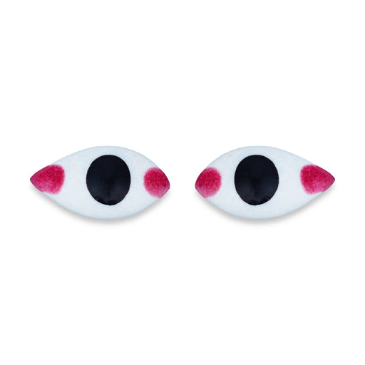 Eye Pair - 0.5 x 1.25 Inches | Chakshu/ God Idol Netra/ Amman Kanmalar/ Goddess Netra for Deity - Head & Face Accessories