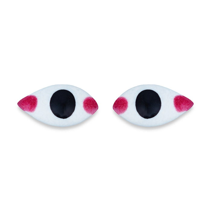 Eye Pair - 0.5 x 1.25 Inches | Chakshu/ God Idol Netra/ Amman Kanmalar/ Goddess Netra for Deity - Head & Face Accessories