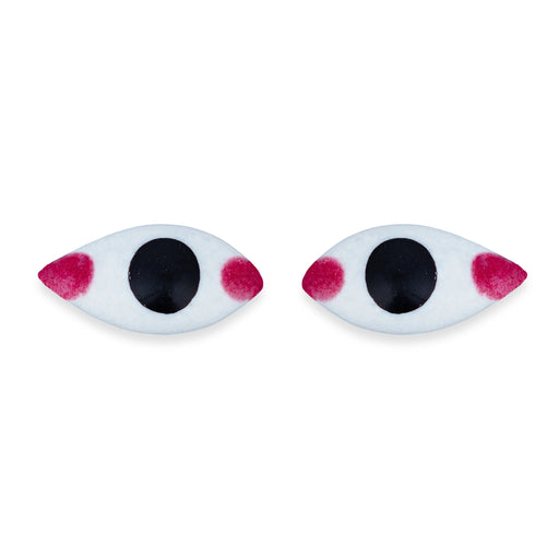 Eye Pair - 0.5 x 1 Inch | Chakshu/ God Idol Netra/ Amman Kanmalar/ Goddess Netra for Deity - Head & Face Accessories