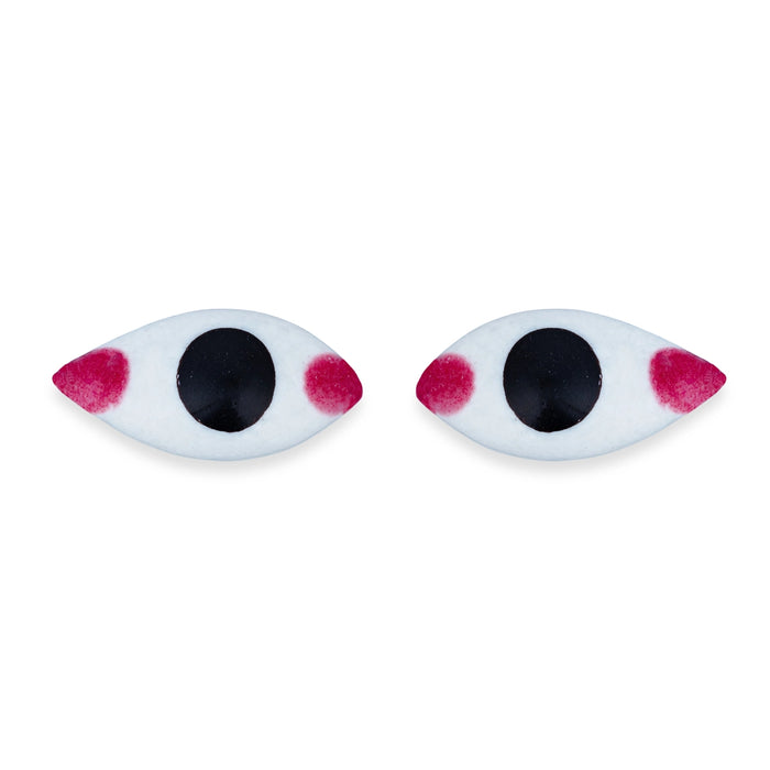 Eye Pair - 0.5 x 1 Inch | Chakshu/ God Idol Netra/ Amman Kanmalar/ Goddess Netra for Deity - Head & Face Accessories