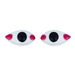 Eye Pair - 0.5 x 1 Inch | Chakshu/ God Idol Netra/ Amman Kanmalar/ Goddess Netra for Deity - Head & Face Accessories
