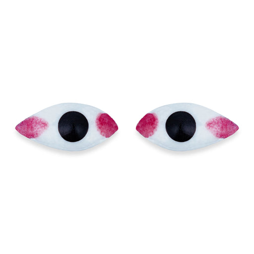 Eye Pair - 0.5 x 1 Inch | God Idol Netra/ Chakshu/ Amman Kanmalar/ Goddess Netra for Deity - Head & Face Accessories