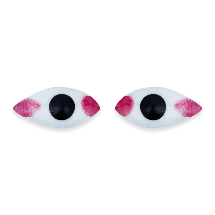 Eye Pair - 0.5 x 1 Inch | God Idol Netra/ Chakshu/ Amman Kanmalar/ Goddess Netra for Deity - Head & Face Accessories