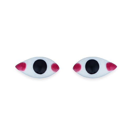 Eye Pair - 0.75 x 1.5 Inch | God Idol Netra/ Chakshu/ Amman Kanmalar/ Goddess Netra for Deity - Head & Face Accessories