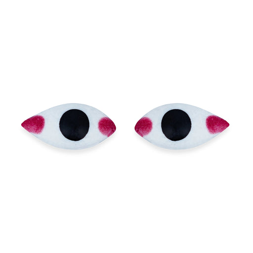 Eye Pair - 0.5 x 1 Inch | Amman Kanmalar/ God Idol Netra/ Chakshu/ Goddess Netra for Deity - Head & Face Accessories