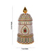Stone Crown - 14 x 7 Inches | Kireedam/ Multicolour Stone Kiridam/ Mukut for Deity - Head & Face Accessories