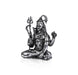 Shiva Statue - 2.25 X 1.75 Inches | Silver Idol/ Antique Polish Sitting Shiv Statue For Pooja Room - German Silver Murties