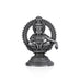 Ayyappan Statue With Arch - 2.5 X 1.5 Inches | Silver Idol/ Antique Polish Ayyappa Idol For Sabarimala Pooja - German Silver Murties