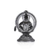Ayyappan Statue With Arch - 2.5 X 1.5 Inches | Silver Idol/ Antique Polish Ayyappa Idol For Sabarimala Pooja - German Silver Murties