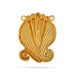 Nagabaranam Pendant - 1 x 0.75 Inches | Gold Polish Pendant / Dollar For Deity - Mala & Pendant