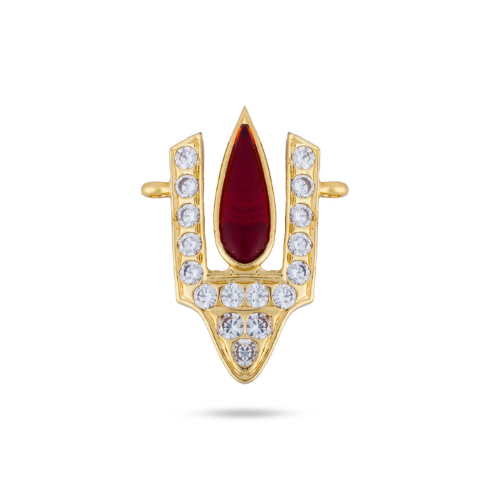 Perumal Namam - 1.5 x 1 Inches | Thenkalai Vishnu Tilak/ Stone Vishnu Namam For Deity Decor