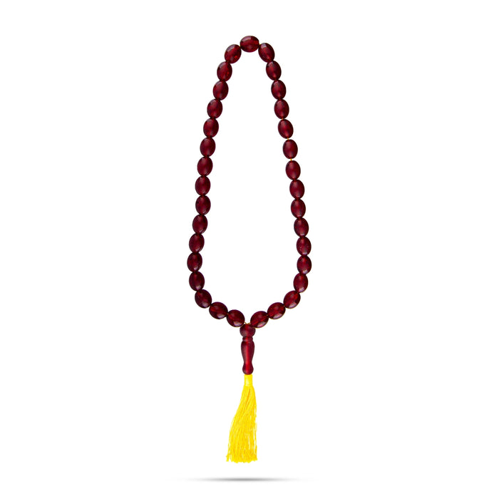 Amber Mala - 25 Inches | Amber Japa Mala/ Amber Stone Beads Mala for Men & Women/ Assorted