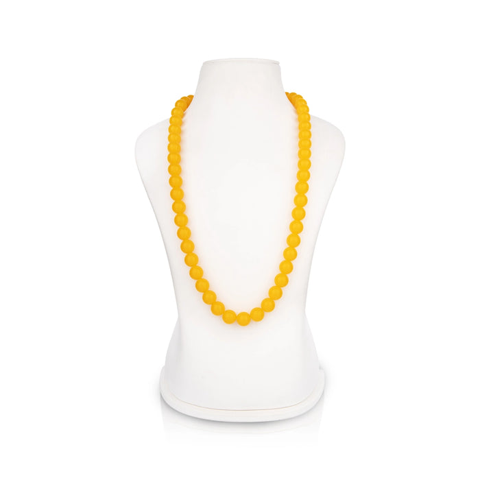 Amber Mala - 14 Inches | Amber Japa Mala/ Amber Stone Beads Mala for Men & Women - Mala & Pendant