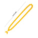 Amber Mala - 14 Inches | Amber Japa Mala/ Amber Stone Beads Mala for Men & Women - Mala & Pendant