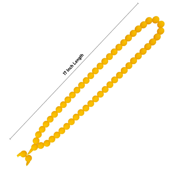 Amber Mala - 17 Inches | Amber Japa Mala/ Amber Stone Beads Mala for Men & Women - Mala & Pendant