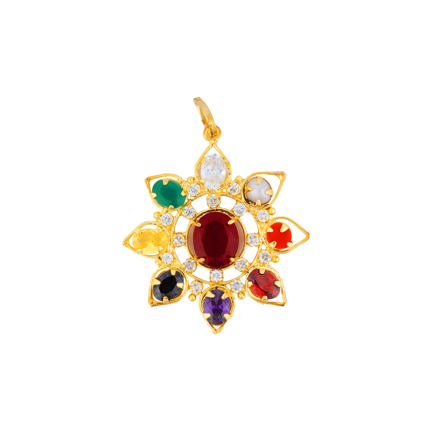 Giri - Navaratna Dollar | Navratan Locket | Navaratna Pendant