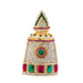 Half Crown - 3 Inch | Stone Mukut/ Kireetam/ Multicolour Stone Kiritam for Deity - Head & Face Accessories