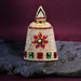 Stone Half Crown - 4 x 2.25 Inches | Stone Kireedam/ Multicolour Stone Mukut for Pooja - Head & Face Accessories