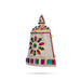 Half Crown - 6.5 x 4.5 Inches | Multicolour Stone Kireedam/ Kiridam/ Mukut for Deity Decor - Head & Face Accessories