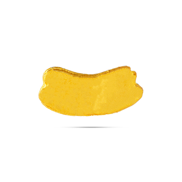 Shivan Vibhuti Pattai - 0.25 x 0.5 Inches | Tripundra Tilak/ Stone Vibuthi Pattai/ Stone Jewellery for Deity