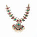 Stone Haram & Stone Necklace Set - 15 x 4 Inches | Multicolour Stone Jewelry/ Jewellery for Deity - Neck & Body Accessories