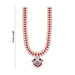 Stone Haram & Stone Necklace Set - 15 x 4 Inches | Multicolour Stone Jewelry/ Jewellery for Deity - Neck & Body Accessories