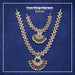 Stone Haram & Stone Necklace Set - 15 x 4 Inches | Multicolour Stone Jewelry/ Jewellery for Deity - Neck & Body Accessories