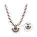 Stone Haram & Stone Necklace Set - 15 x 4 Inches | Multicolour Stone Jewelry/ Jewellery for Deity - Neck & Body Accessories
