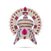 Half Crown With Arch - 6.5 x 5.5 Inches | Stone Kireedam/ Stone Mukut/ Half Kiridam for Deity - Head & Face Accessories