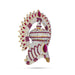 Half Crown With Arch - 6.5 x 5.5 Inches | Stone Kireedam/ Stone Mukut/ Half Kiridam for Deity - Head & Face Accessories