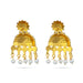 Karnapathakkam Set - 2 Inches | Stone Earings/ Multicolour Stone Ear Set for Deity - Head & Face Accessories