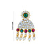 Karnapathakkam Set - 2 Inches | Stone Earings/ Multicolour Stone Ear Set for Deity - Head & Face Accessories